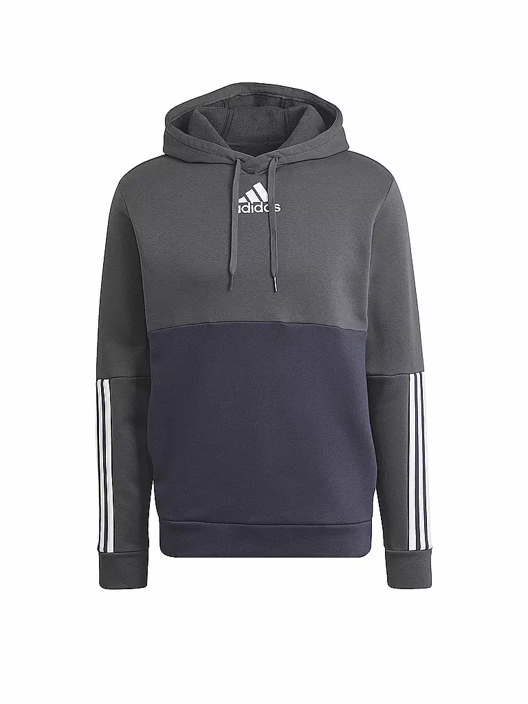 ADIDAS Herren Kapuzenpullover Essentials Colorblock Fleece grau